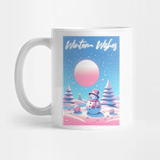 Winter wishes: Enchanting Snowman Christmas Tee Mug